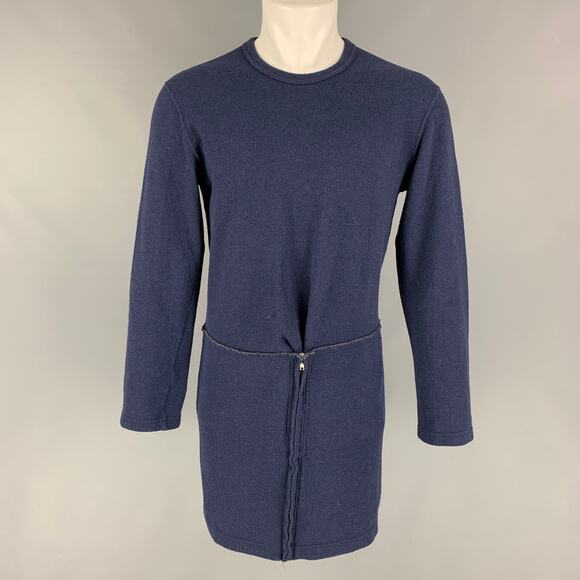 COMME des GARCONS Size M Navy Solid Wool Blend Pullover - Picture 1 of 7